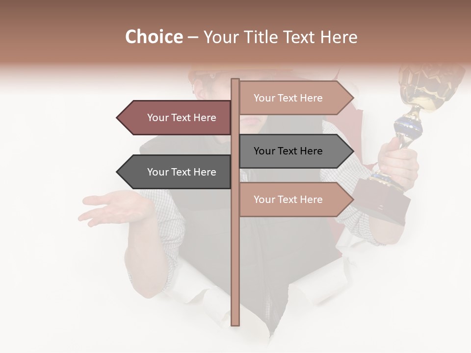 Hand  Male PowerPoint Template