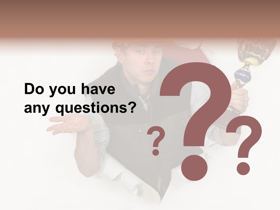 Hand  Male PowerPoint Template