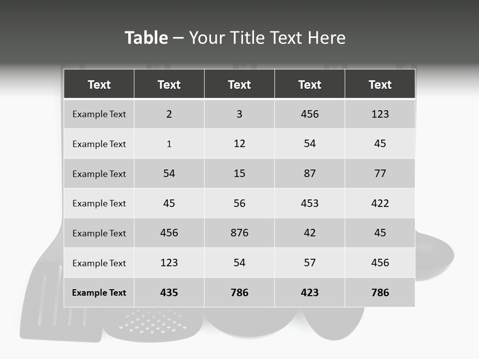 Useful Spatula Tool PowerPoint Template