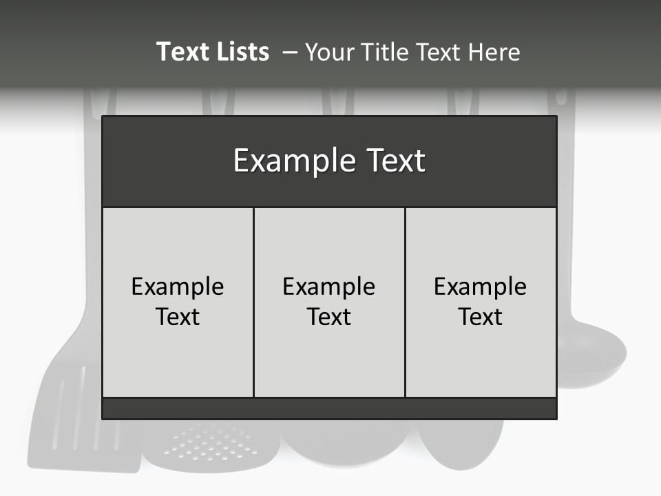Useful Spatula Tool PowerPoint Template