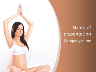 Prenatal Sitting Happy PowerPoint Template