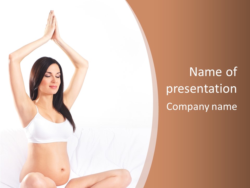 Prenatal Sitting Happy PowerPoint Template