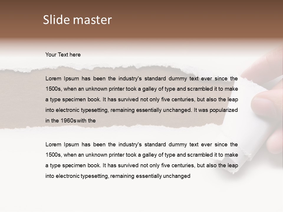 Line Break Form PowerPoint Template