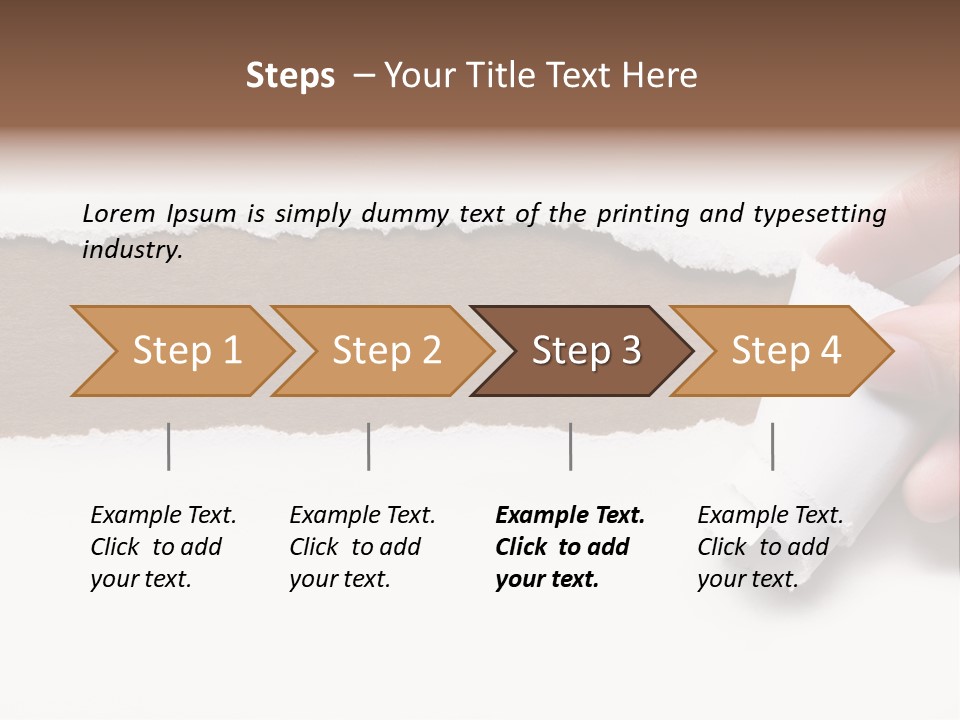 Line Break Form PowerPoint Template
