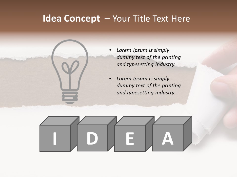 Line Break Form PowerPoint Template