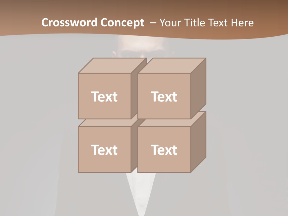 Volitional Expressing Caucasian PowerPoint Template