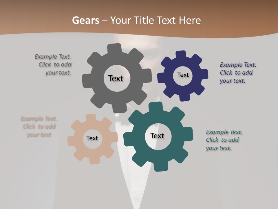 Volitional Expressing Caucasian PowerPoint Template