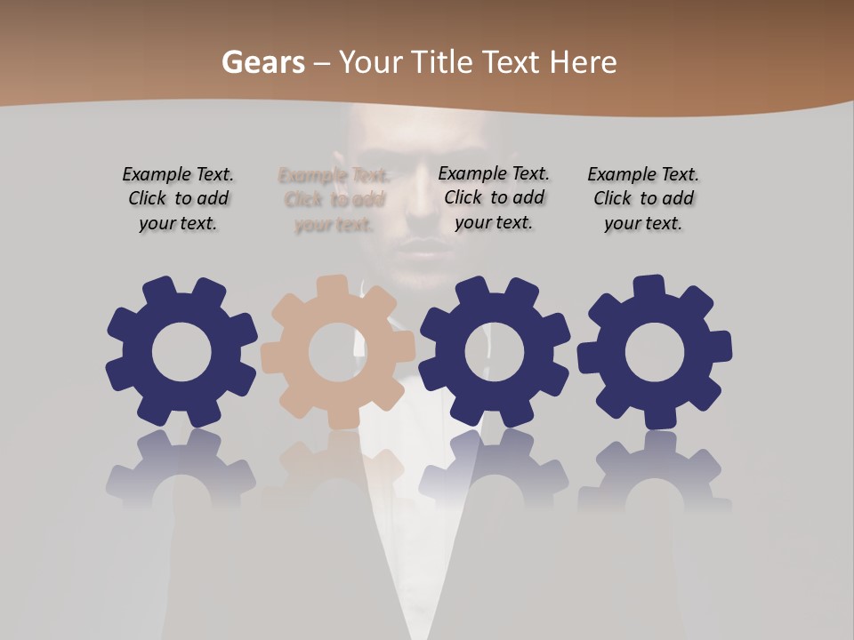 Volitional Expressing Caucasian PowerPoint Template