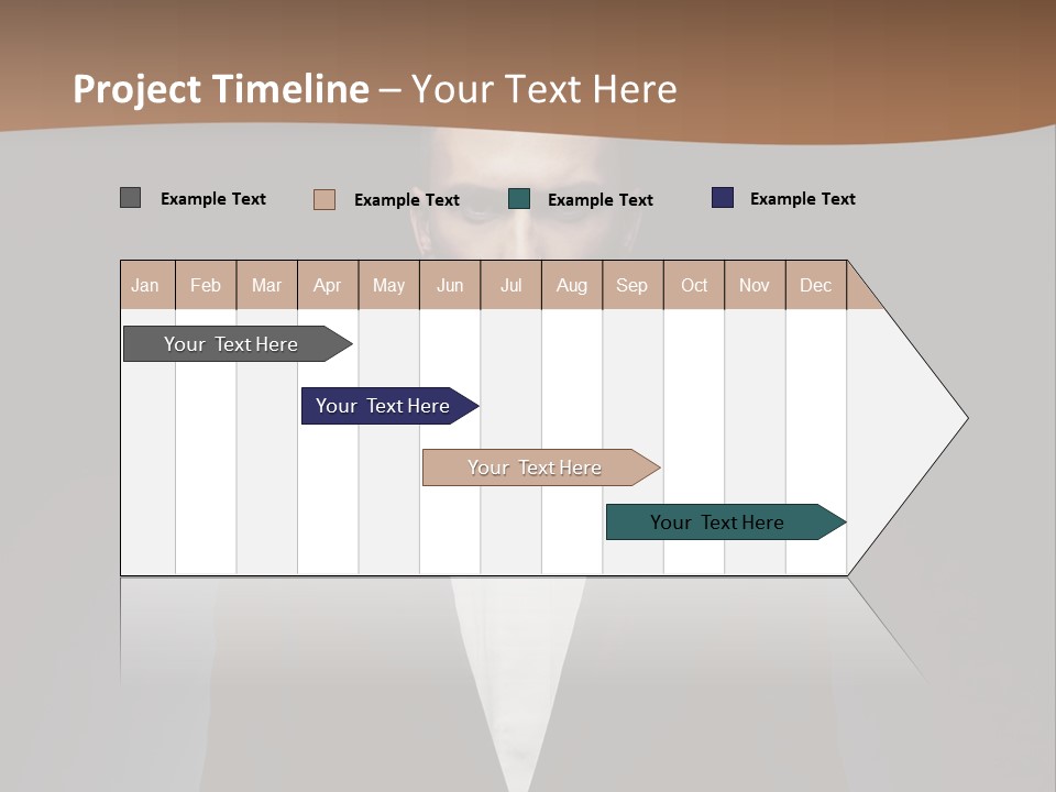 Volitional Expressing Caucasian PowerPoint Template