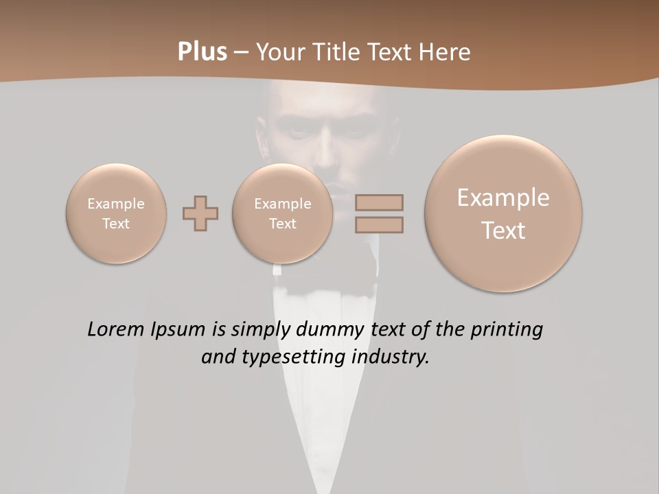 Volitional Expressing Caucasian PowerPoint Template