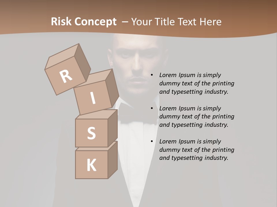 Volitional Expressing Caucasian PowerPoint Template