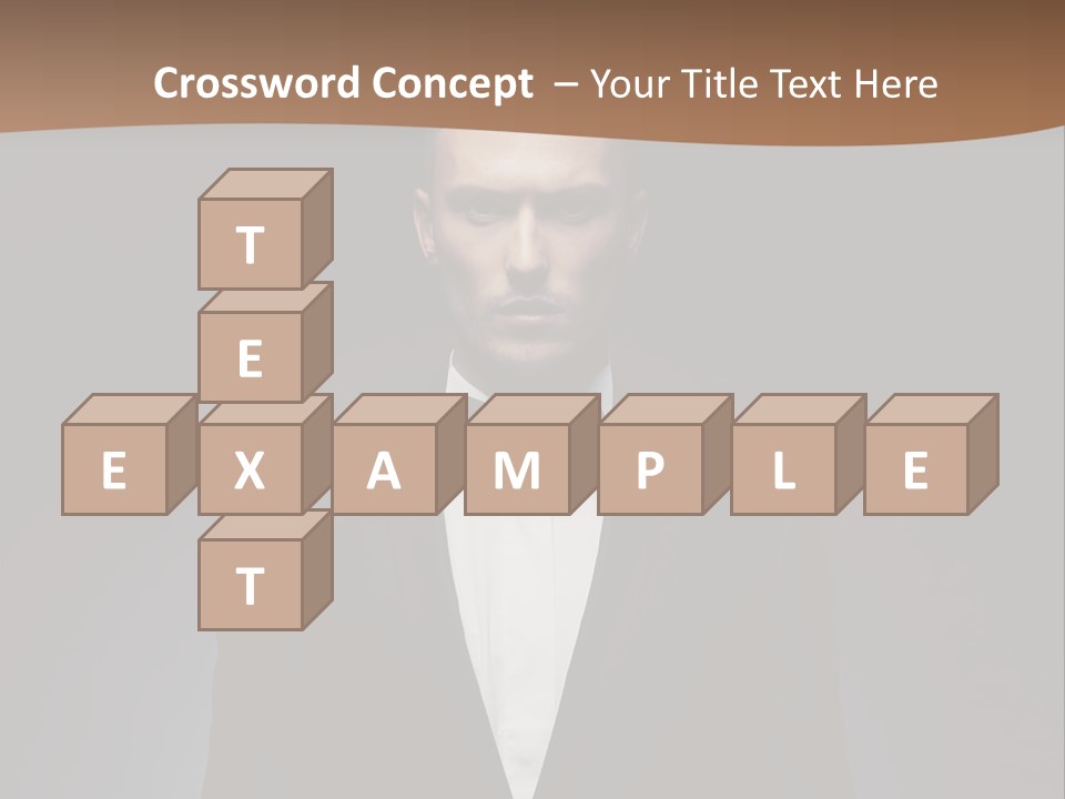 Volitional Expressing Caucasian PowerPoint Template