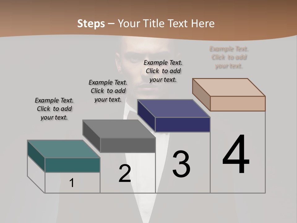 Volitional Expressing Caucasian PowerPoint Template