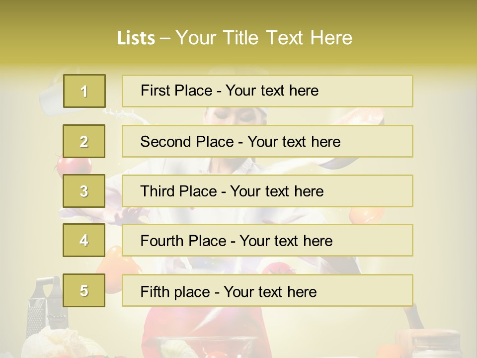 Chef Red Wellness PowerPoint Template