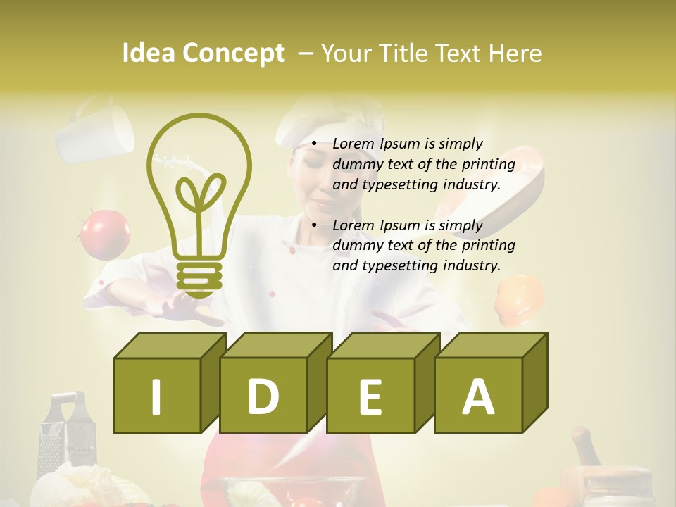 Chef Red Wellness PowerPoint Template