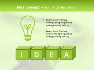 Ecological Plug Environmental PowerPoint Template