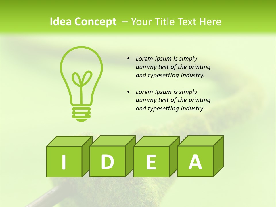Ecological Plug Environmental PowerPoint Template