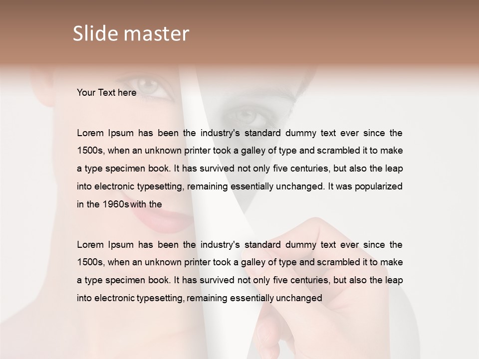 Isolated Esteem Effect PowerPoint Template