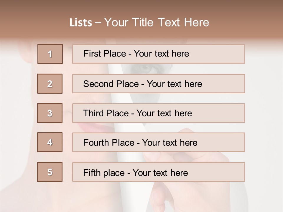 Isolated Esteem Effect PowerPoint Template
