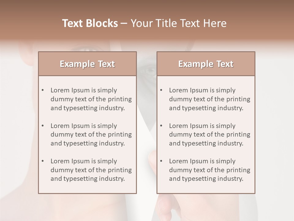 Isolated Esteem Effect PowerPoint Template