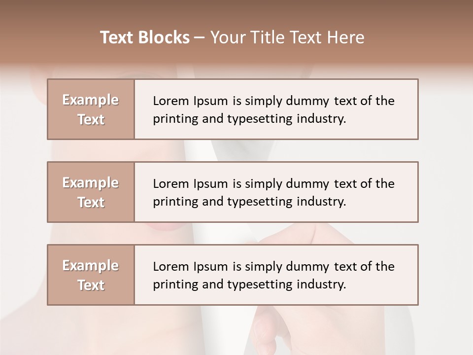 Isolated Esteem Effect PowerPoint Template