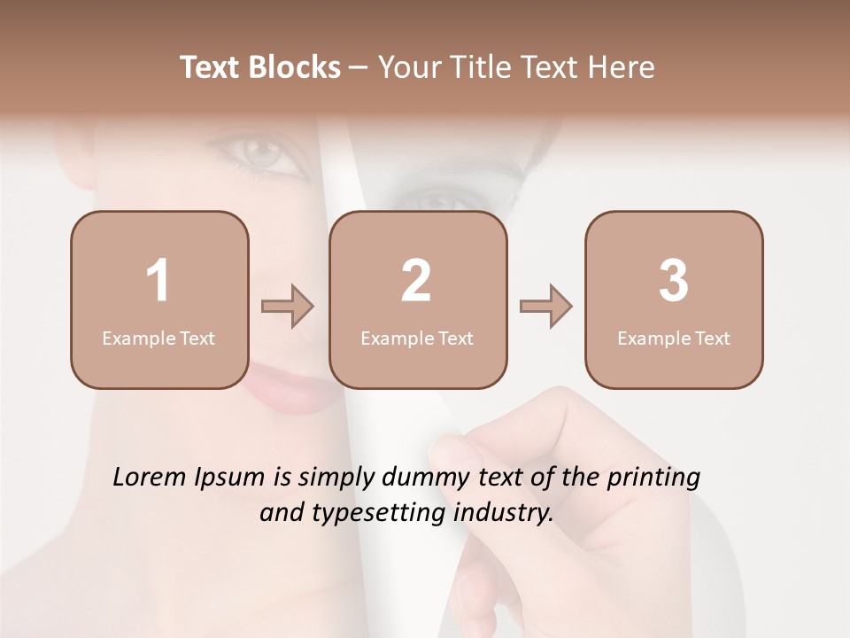 Isolated Esteem Effect PowerPoint Template