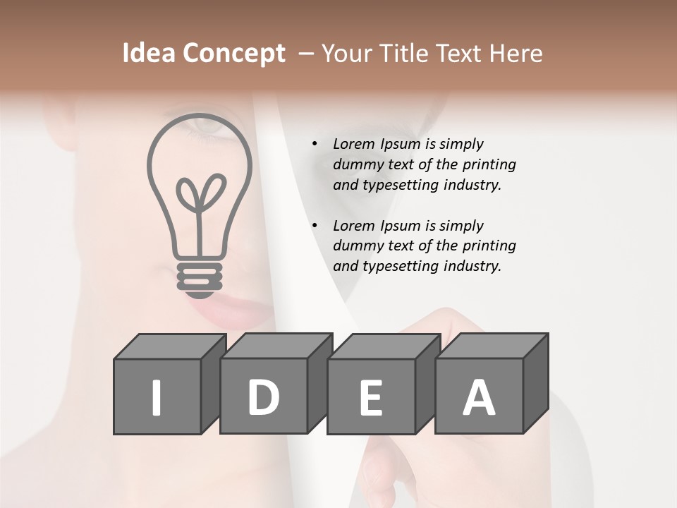 Isolated Esteem Effect PowerPoint Template