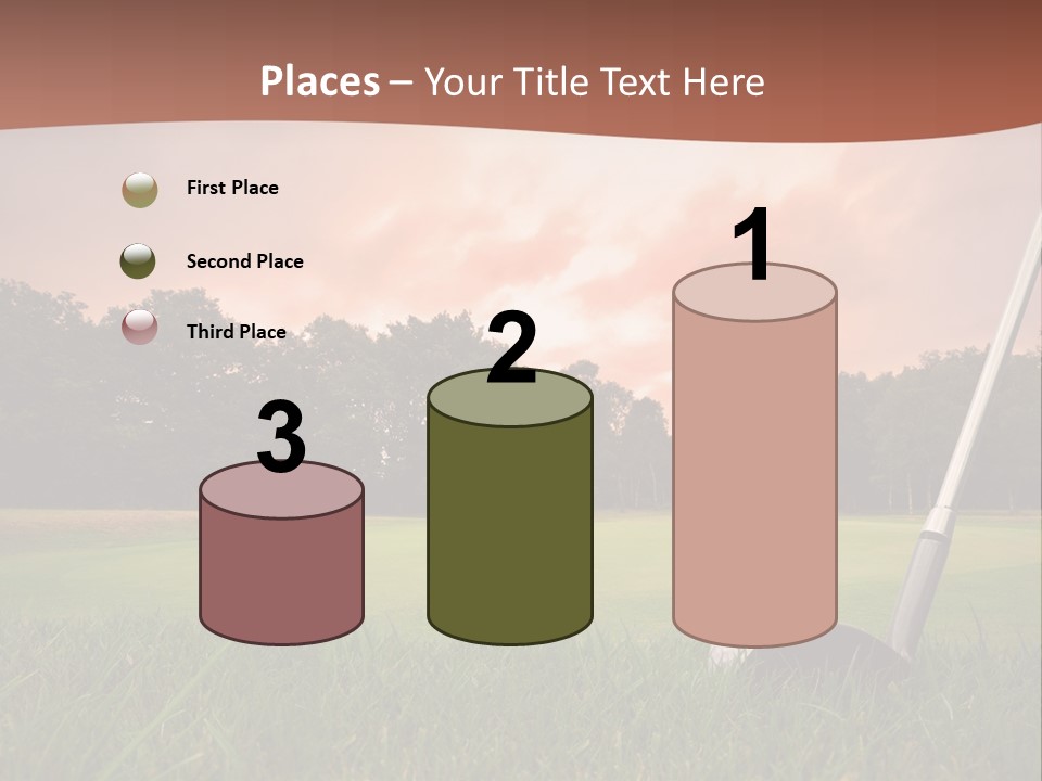 Meadow Exercise Fairway PowerPoint Template