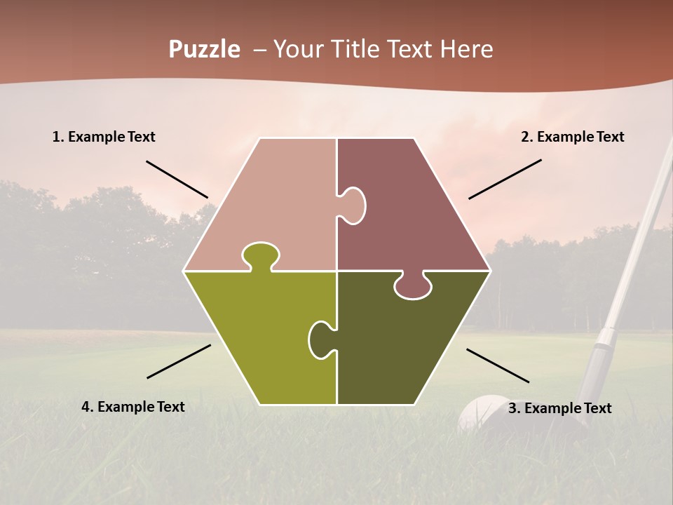 Meadow Exercise Fairway PowerPoint Template