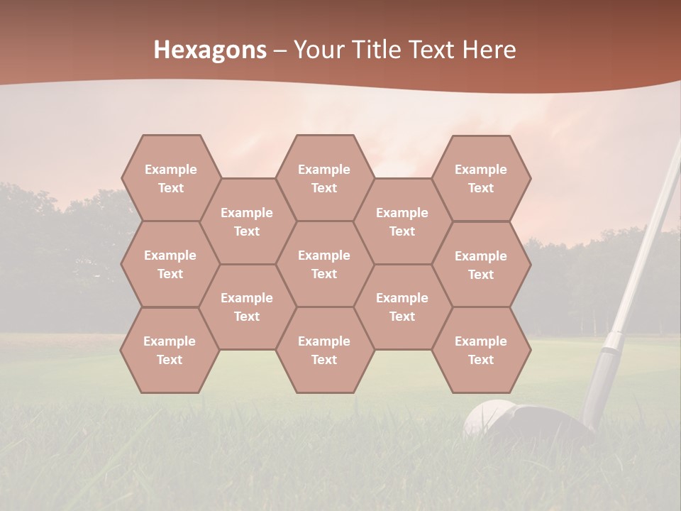 Meadow Exercise Fairway PowerPoint Template