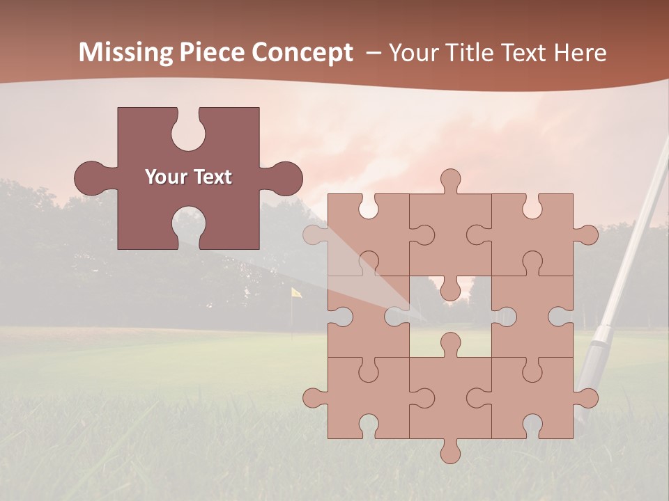 Meadow Exercise Fairway PowerPoint Template