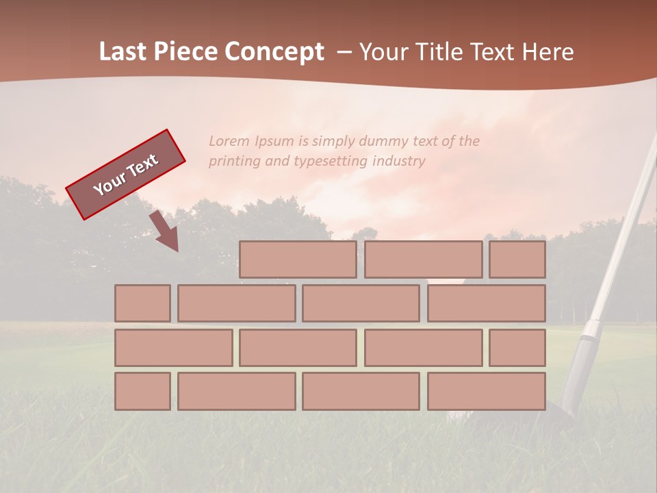 Meadow Exercise Fairway PowerPoint Template