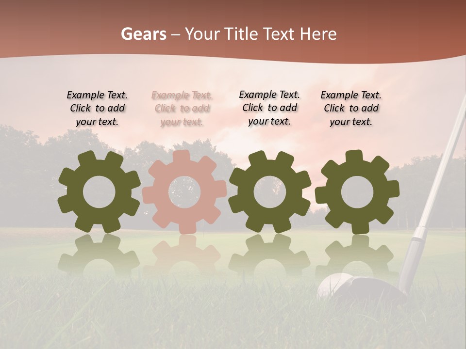 Meadow Exercise Fairway PowerPoint Template