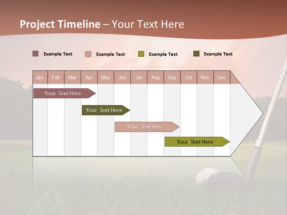 Meadow Exercise Fairway PowerPoint Template