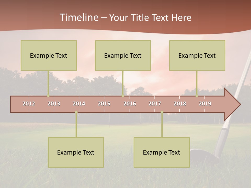 Meadow Exercise Fairway PowerPoint Template