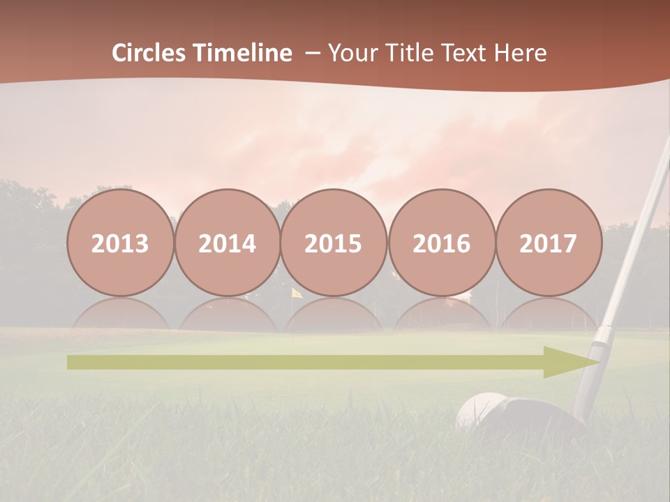Meadow Exercise Fairway PowerPoint Template