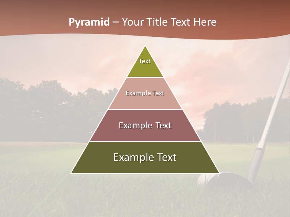 Meadow Exercise Fairway PowerPoint Template
