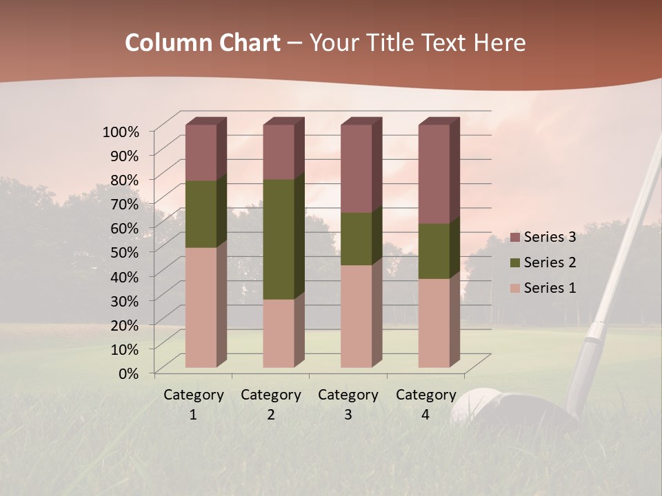 Meadow Exercise Fairway PowerPoint Template