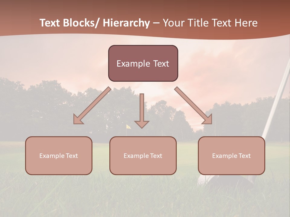 Meadow Exercise Fairway PowerPoint Template