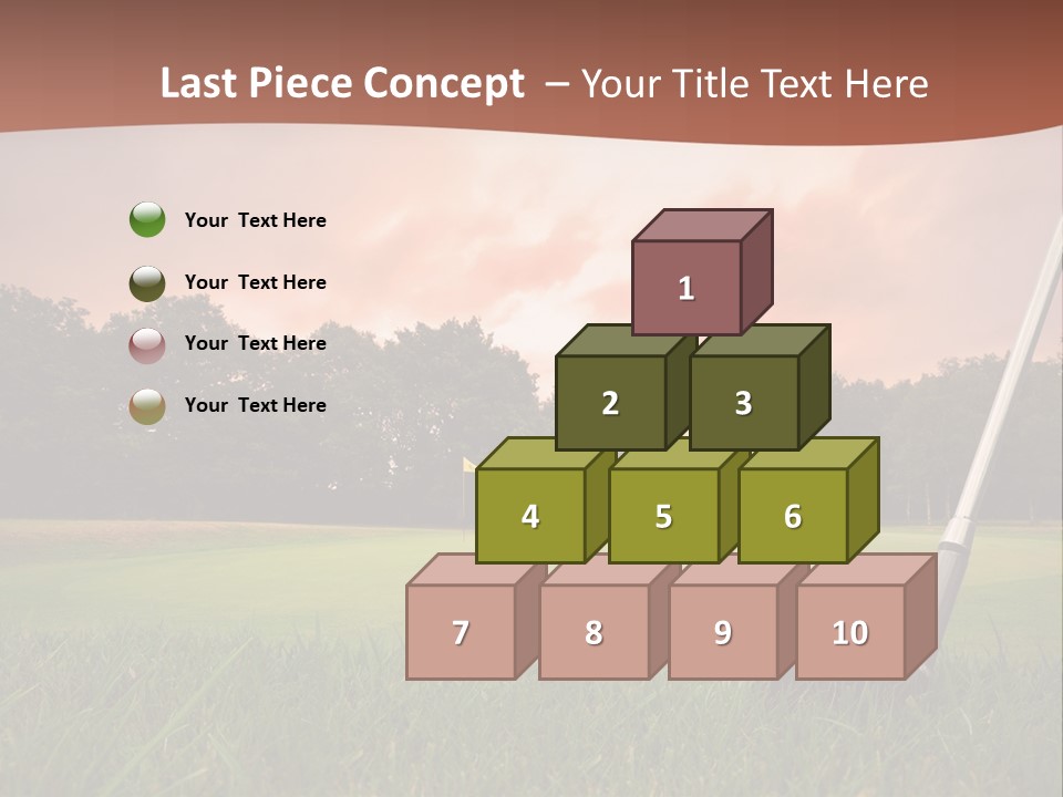 Meadow Exercise Fairway PowerPoint Template