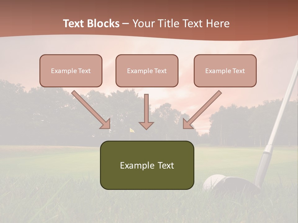 Meadow Exercise Fairway PowerPoint Template