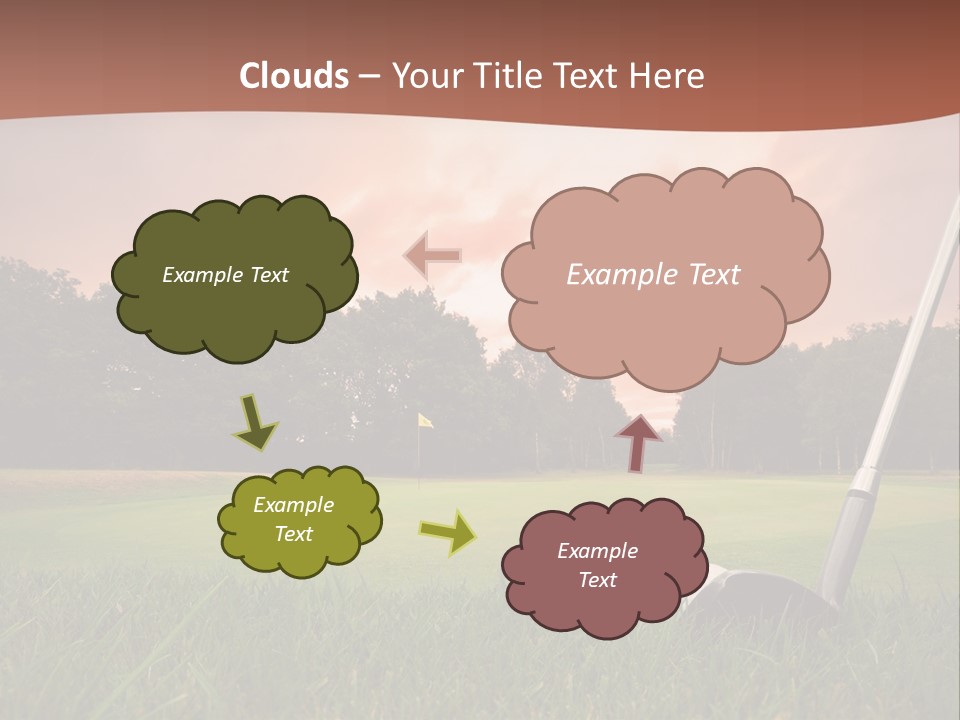Meadow Exercise Fairway PowerPoint Template