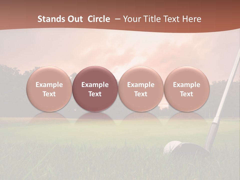 Meadow Exercise Fairway PowerPoint Template