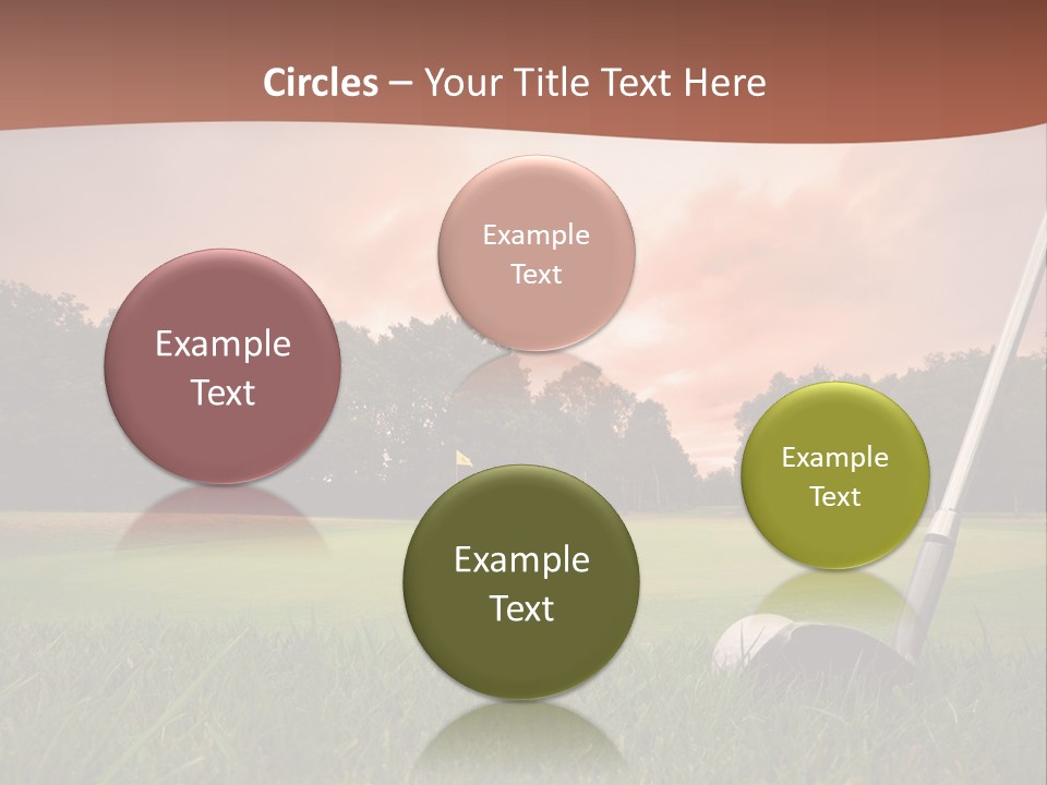 Meadow Exercise Fairway PowerPoint Template