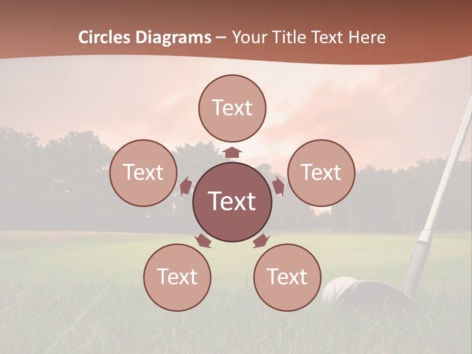 Meadow Exercise Fairway PowerPoint Template