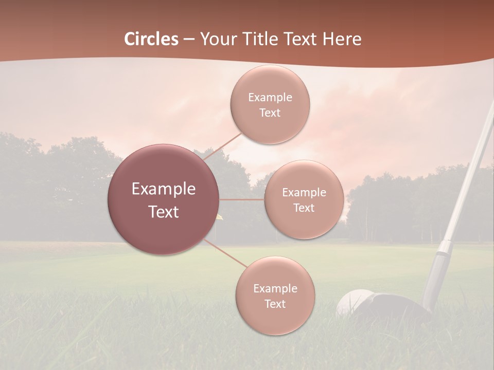 Meadow Exercise Fairway PowerPoint Template