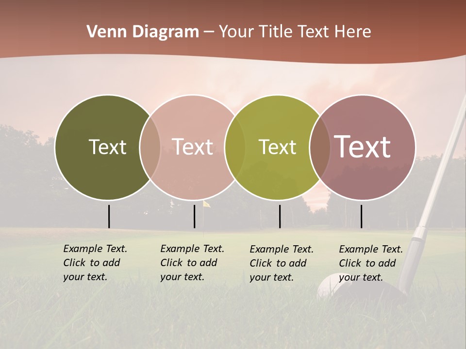 Meadow Exercise Fairway PowerPoint Template