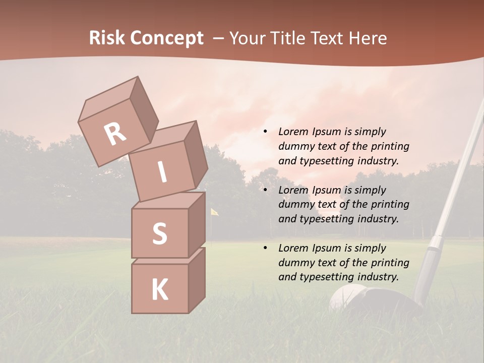 Meadow Exercise Fairway PowerPoint Template