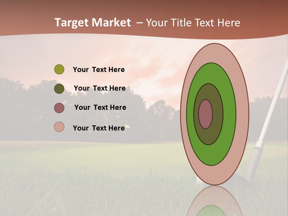 Meadow Exercise Fairway PowerPoint Template