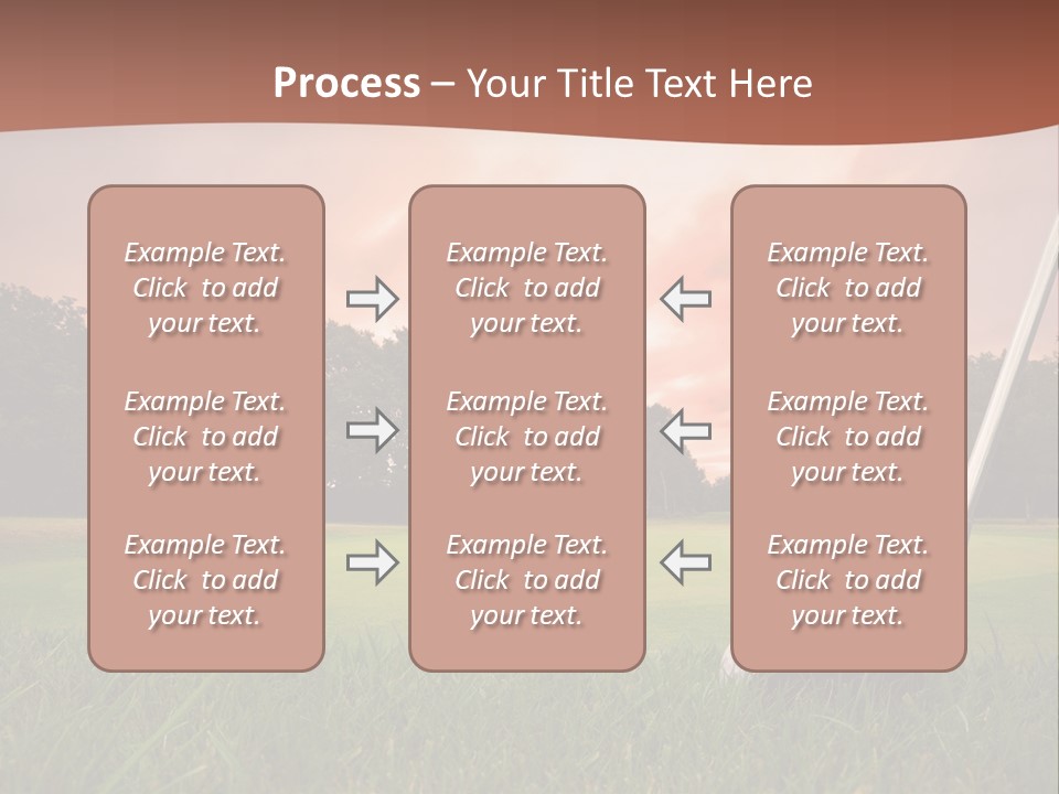 Meadow Exercise Fairway PowerPoint Template